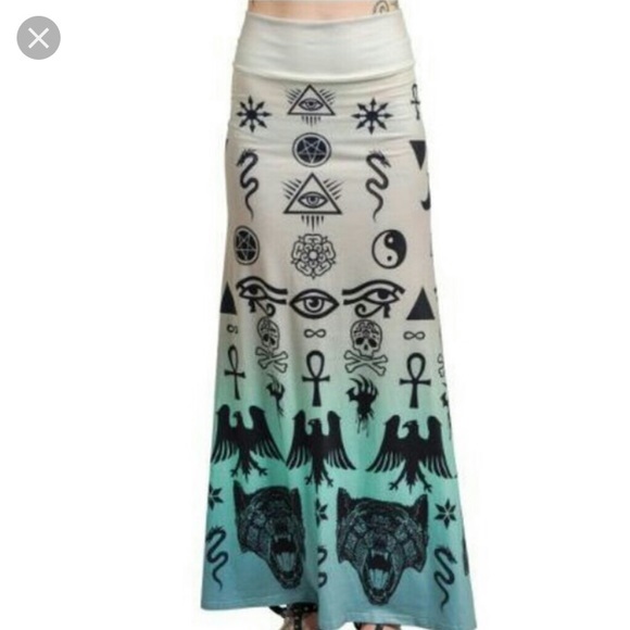 Dolls Kill Dresses & Skirts - Dolls Kill Occult Ombré Maxi Skirt